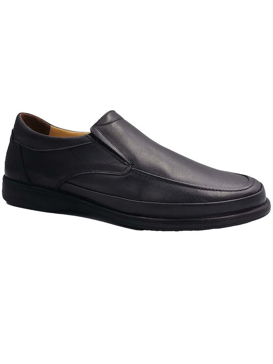 Gotsi Anatomic Men's Leather Casual Shoes Black