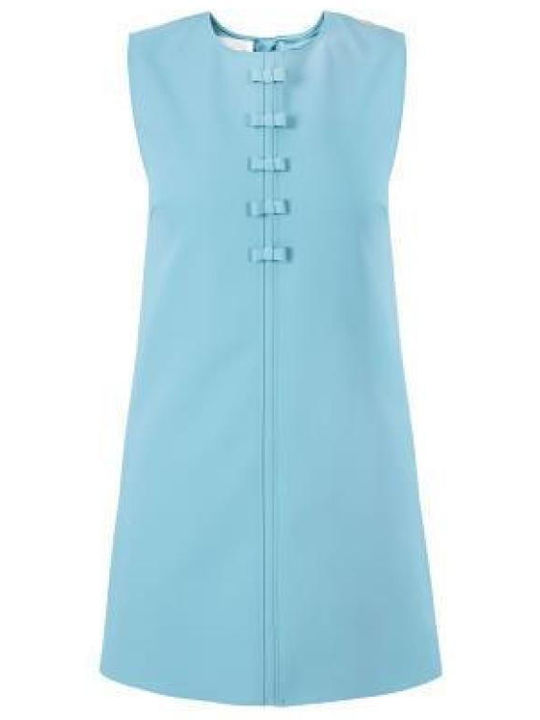 Elisabetta Franchi Sommer Mini Kleid Hellblau