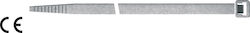 Maurer Plastische Kabelbinder 100mmx2.5mm in Transparente Farbe (100 Stück) 88483