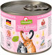 Granata Pet Foods Delicatessen Mousse Wet Food for Cats in Cans with Salmon Grain-Free 200gr