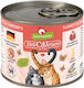 Granata Pet Foods Delicatessen Pate Wet Food for Cats in Cans with Turkey and Shrimps Grain-Free 200gr