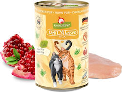 Granata Pet Foods Delicatessen Wet Cat Food for Adult Cats in Cans with Chicken Grain Free 400gr
