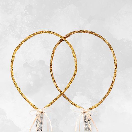 La Vista Silver Plated Wedding Crowns