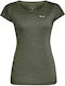 Puez Melange Dry Γυναικείο Αθλητικό T-shirt Fast Drying Χακί
