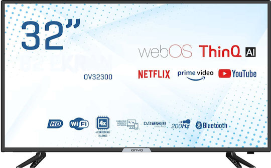 Onvo Smart Τηλεόραση 32" HD Ready LED OV32300 (2022)
