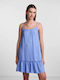 Pieces Summer Mini Dress Blue