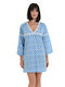 MiandMi Summer Mini Dress Light Blue