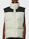 Ärmellos Jacke Puffer Wasserdicht Beige