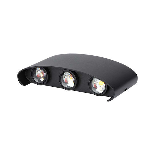 V-TAC Spot de exterior montat pe perete LED IP65 5W cu Alb Natural Lumină Dublu Fascicul 17x4x8εκ.