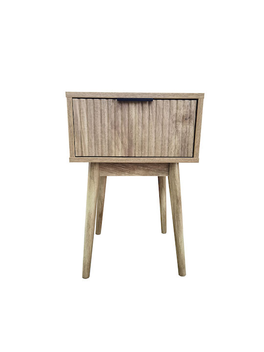 Canal Wooden Bedside Table 35x39.5x39.5cm