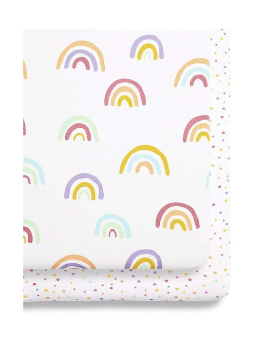 Snuz Seturi de cearșafuri pentru bebeluși Pentru Cradle Bumbac Multicolore 44x80buc 2buc