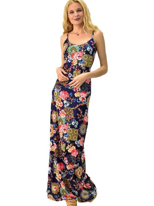 Summer Maxi Slip Dress Dress Blue