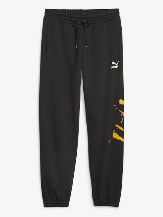 PUMA Sweatpants with Elastic Black