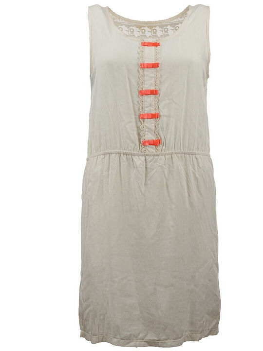 FantazyStores Summer Mini Dress Beige