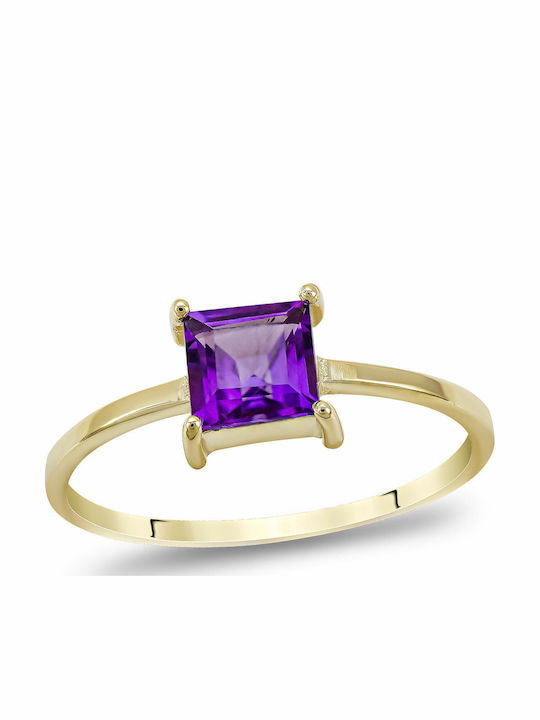 Kiriakos Gofas Ring with Stones made of Gold 14K
