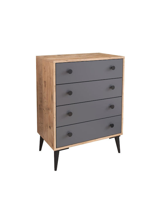 Amari Wooden Chest of Drawers with 5 Drawers 72x43x96cm