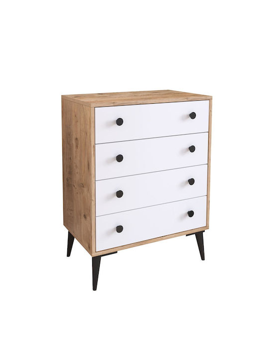 Amari Wooden Chest of Drawers with 4 Drawers 72x43x96cm