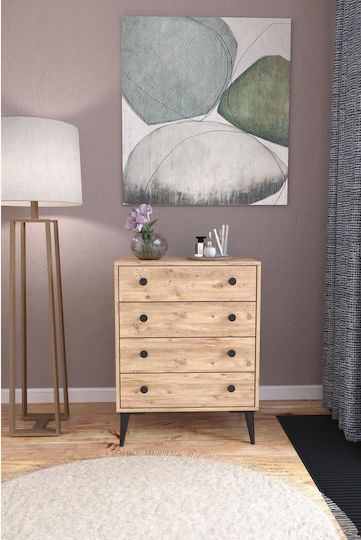 Amari Wooden Chest of Drawers with 4 Drawers 72x43x96cm