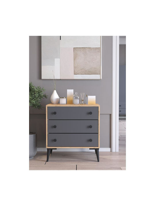 Amari Wooden Chest of Drawers with 3 Drawers 72...