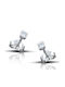 Hillas Ohrringe aus White Gold mit Steinen