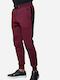 Tresor Men's Sweatpants with Rubber Burgundy