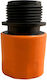 Nakayama GH9137 042631 Quick Connector Water Pipe with Male Thread 19mm Orange