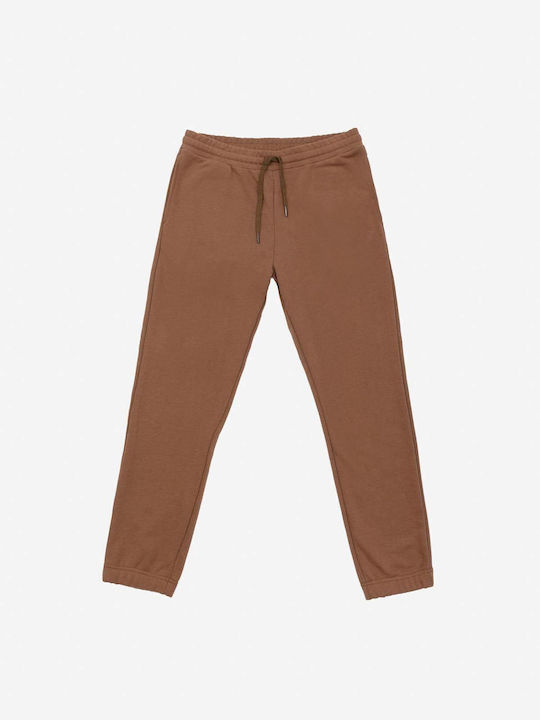 Gianni Lupo Men's Sweatpants with Rubber Brown