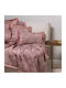 Aslanis Home Kedros Ριχτάρι Τετραθέσιου Καναπέ Chenille 180x350εκ. Σάπιο Μήλο / Καφέ
