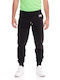 Pantaloni de trening cu Elastic Negru