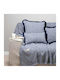 Aslanis Home Athos Ριχτάρι Διθέσιου Καναπέ Ζακάρ 180x250εκ. Μπλε / Γκρι 680125