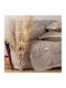 Aslanis Home Panion Ριχτάρι Διθέσιου Καναπέ Chenille 180x250εκ. Εκρού / Μπεζ