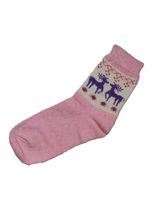 YTLI Girls Knee-High Socks Pink