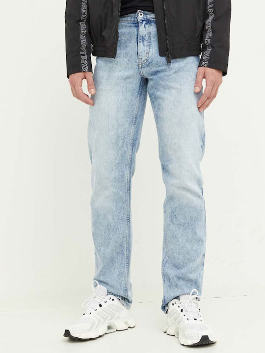 Pantalon De Blugi Pentru Bărbați Straight Albastru