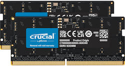 Crucial 48GB DDR5 RAM cu 2 module (2x24GB) și Viteză 5600 pentru Laptop