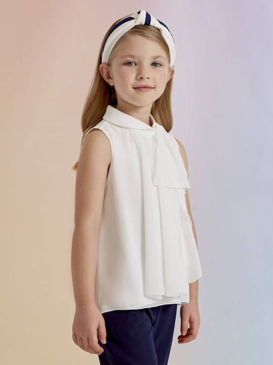 Abel & Lula Kids Shirt Sleeveless White