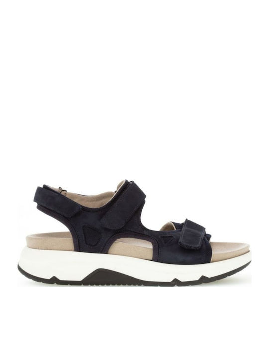 Gabor Leder Flache Sandalen für Damen Anatomisc...