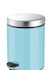 Sanco Metallic Bathroom Basket 5lt Light Blue