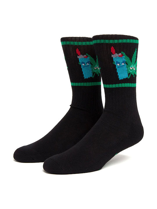 HUF Frenemies Herren Gemusterte Socken Schwarz 1Pack