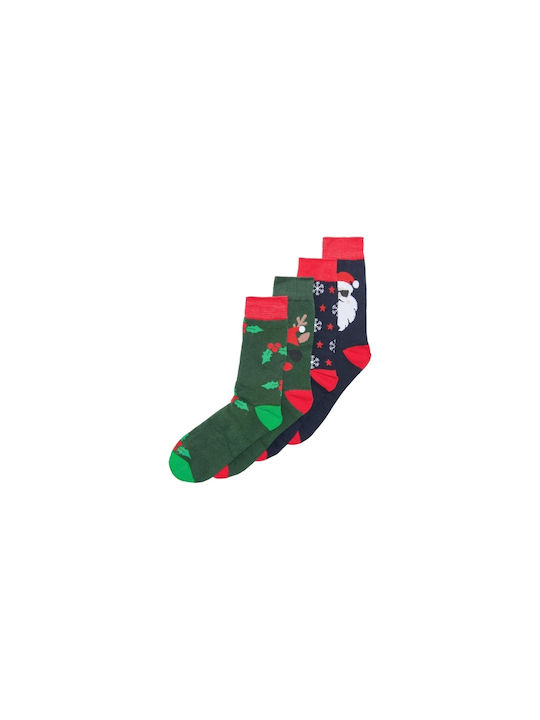 Only & Sons Women's Christmas Socks Multicolour 4Pack