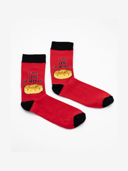 Jokers Herren Gemusterte Socken Rot 1Pack