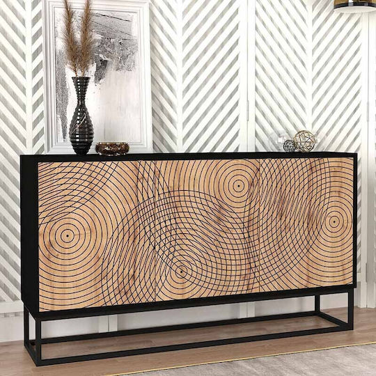 Sideboard Themis Wooden Beige 150x35x83.6cm