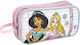 Disney Fabric Pencil Case with 2 Compartments Pink 6pcs
