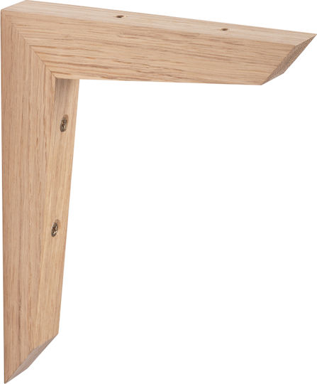 Γωνία Ραφιού από Ξύλο σε Μπεζ Χρώμα 30x180mm