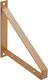 Eckregal Metallisch in Gold Farbe 185x200mm 2Stück