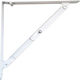Ibfm Сгъваемо Metallic Corner Shelf White 400x400mm