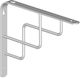 Element-System Heavy-Duty Metallic Corner Shelf White 230x180mm 10922-00000