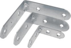 Metal-con Galvanized Corner Shelf Silver 60x60mm 01-1004