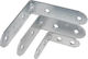 Metal-con Γωνία Ραφιού Γαλβανιζέ σε Ασημί Χρώμα 80x80mm Γ-Γ254
