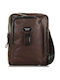 Leder Herrentasche Schulter / Crossbody Braun