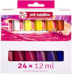 Royal Talens Art Creation Acrylic Colours Set 12ml 24pcs